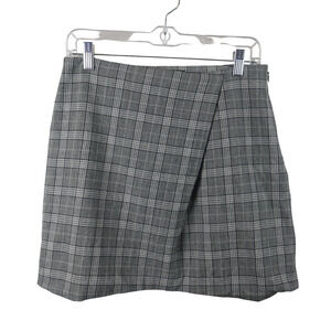 BANANA Republic Plaid Wool Mini Skirt EUC Size 4